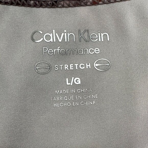 Calvin Klein Womens Size L Performance Print Racerback Cropped Tank Top NWT - Picture 5 of 7